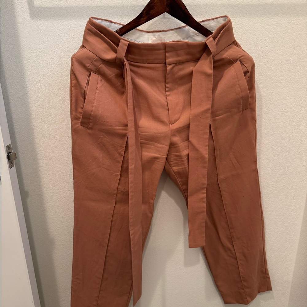 J crew collection peach cropped pant